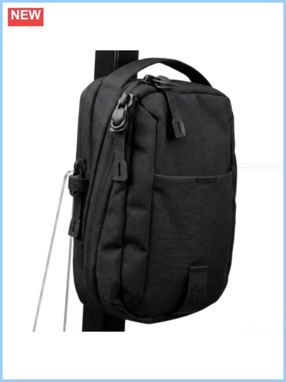 Magnetic Crossbody Sling Bag Water Resistant Nylon Golf Gym Travel